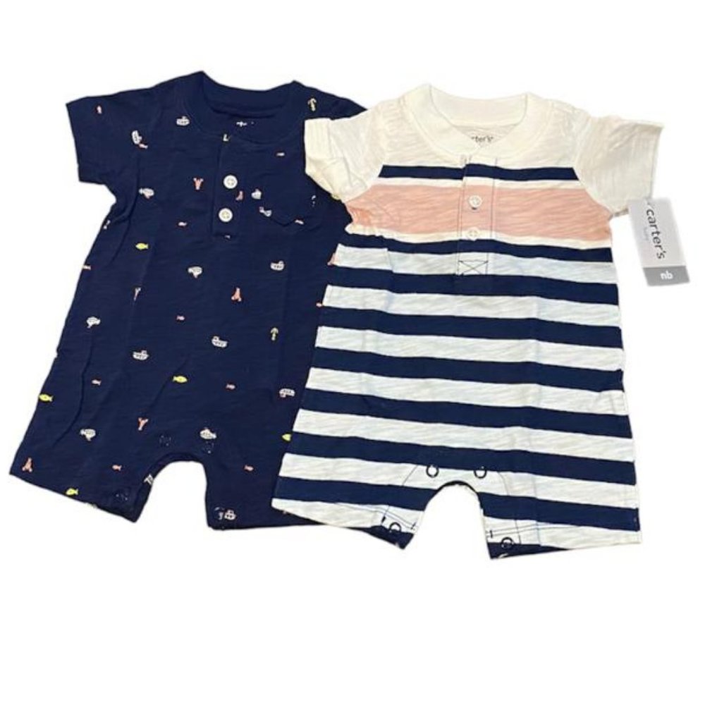 Carter's 2-Piece Newborn Cotton Bodysuit Set
